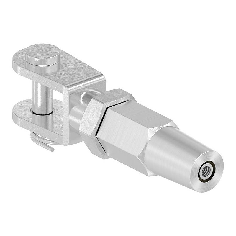 Fork terminal for self-assembly for cable Ø 3mm, AISI316
