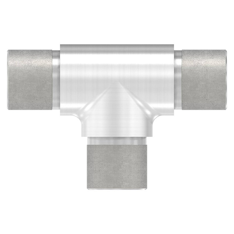 T-Stück egal, für Rohr 26,9x2,0mm, V2A