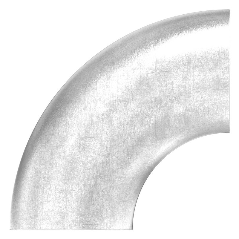 Schweißbogen 90°, 35,0 x 2,0mm, ungeschliffen, V2A