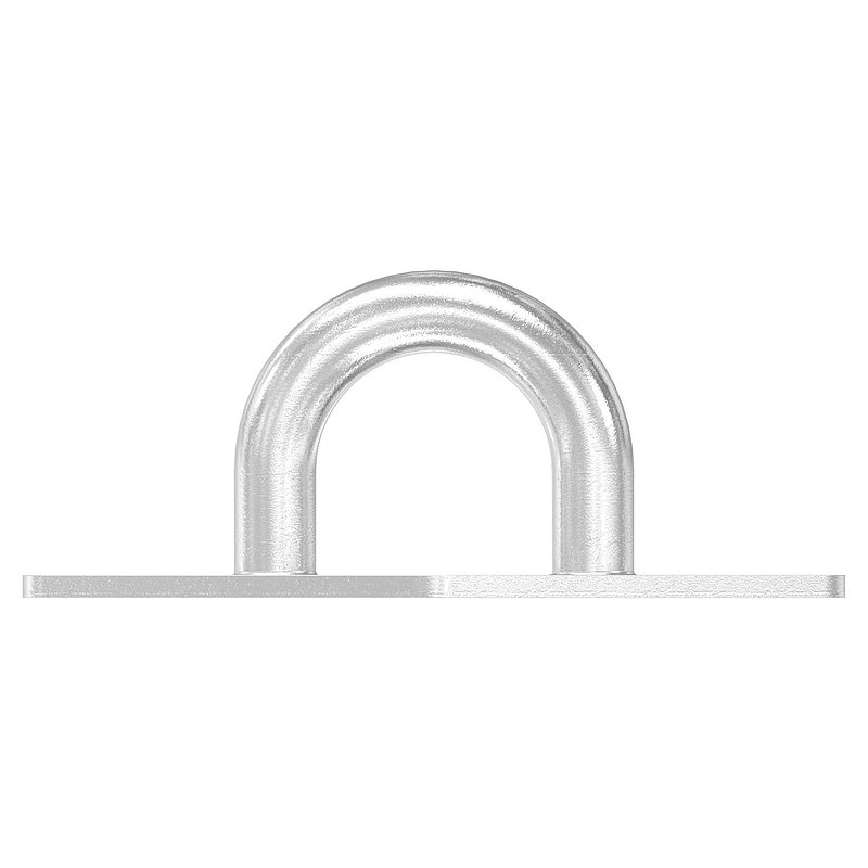 Fixing eyelet with square plate AISI316