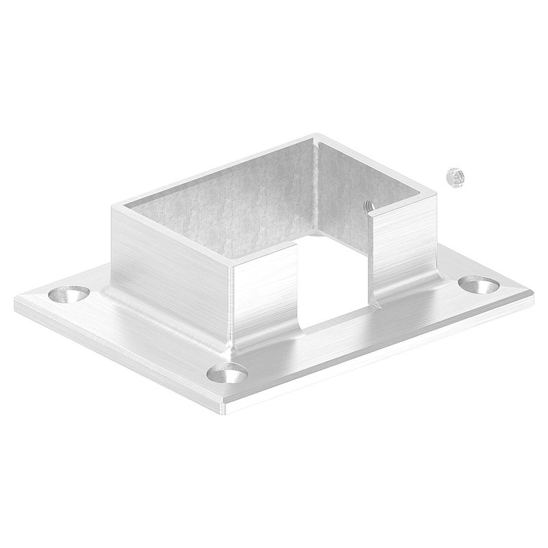 Wandbefestigung für Nutrohr 60x40mm, V2A
