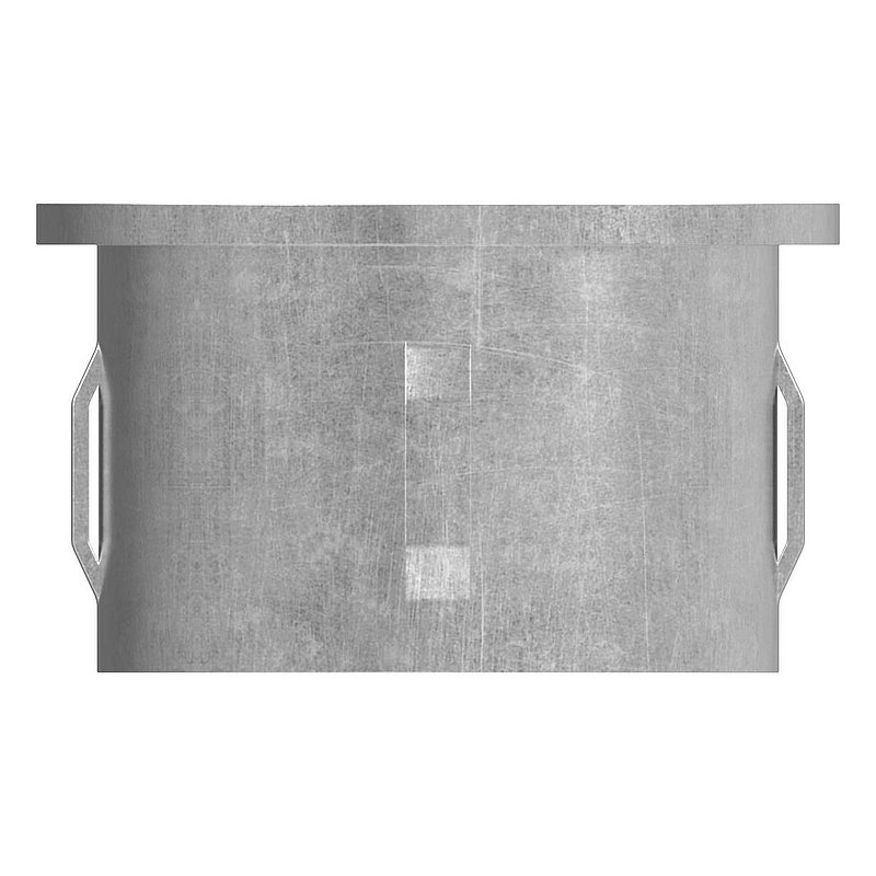Steel end cap, for 48.3mm tube