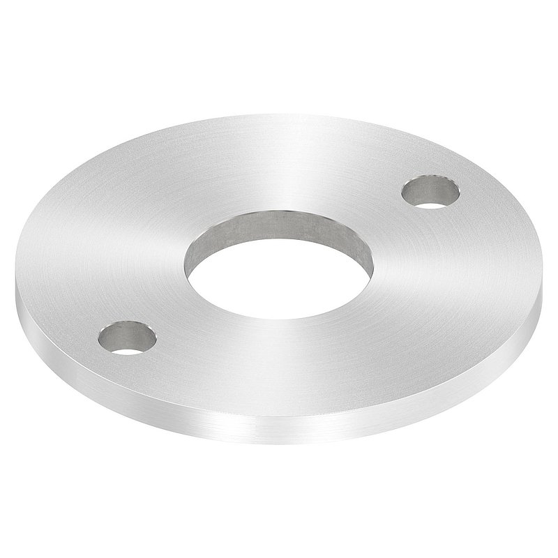 Ankerplatte Ø 120x8mm, mit Rundschliff, V2A