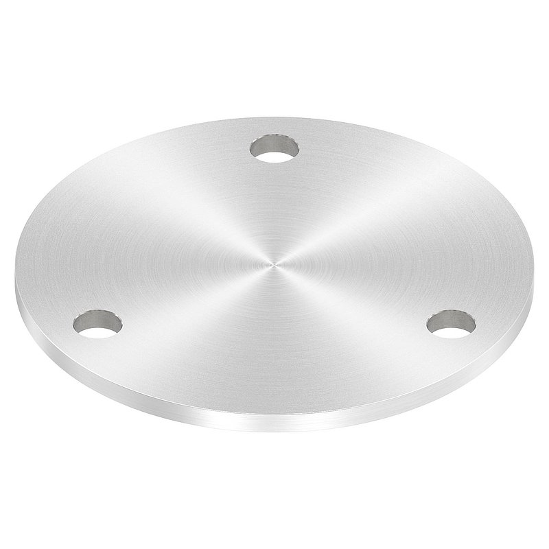 Ankerplatte Ø 140x6mm, mit Rundschliff, V2A