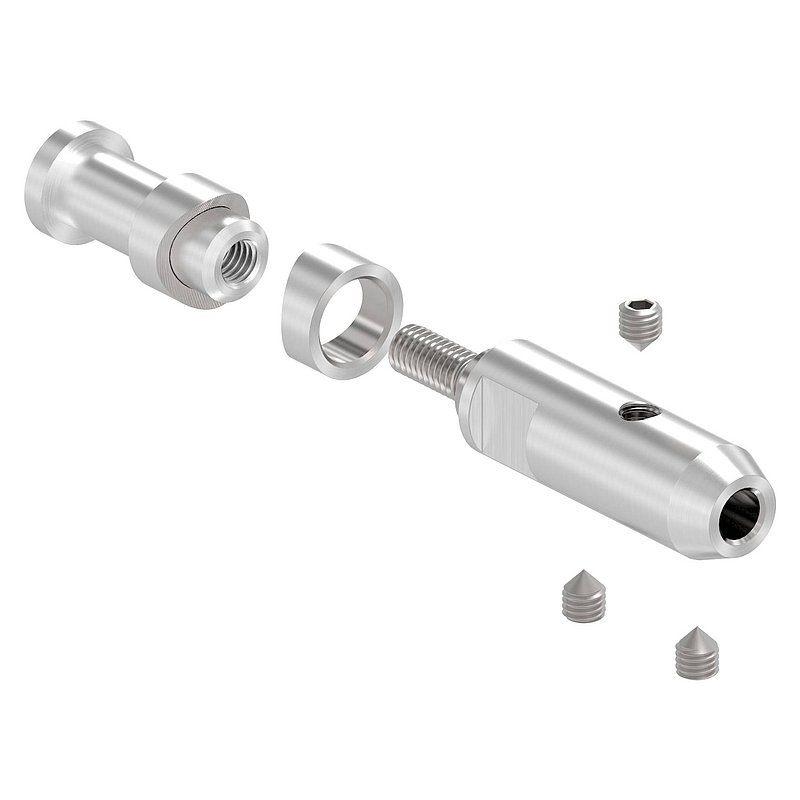 Porte câble pour câble Ø 5mm, V2A