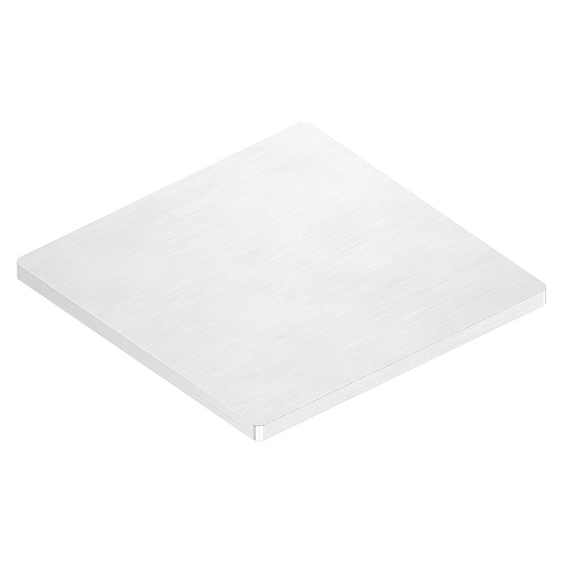 Anchor plate, 80x80x4mm, with longitudinal grinding, AISI304