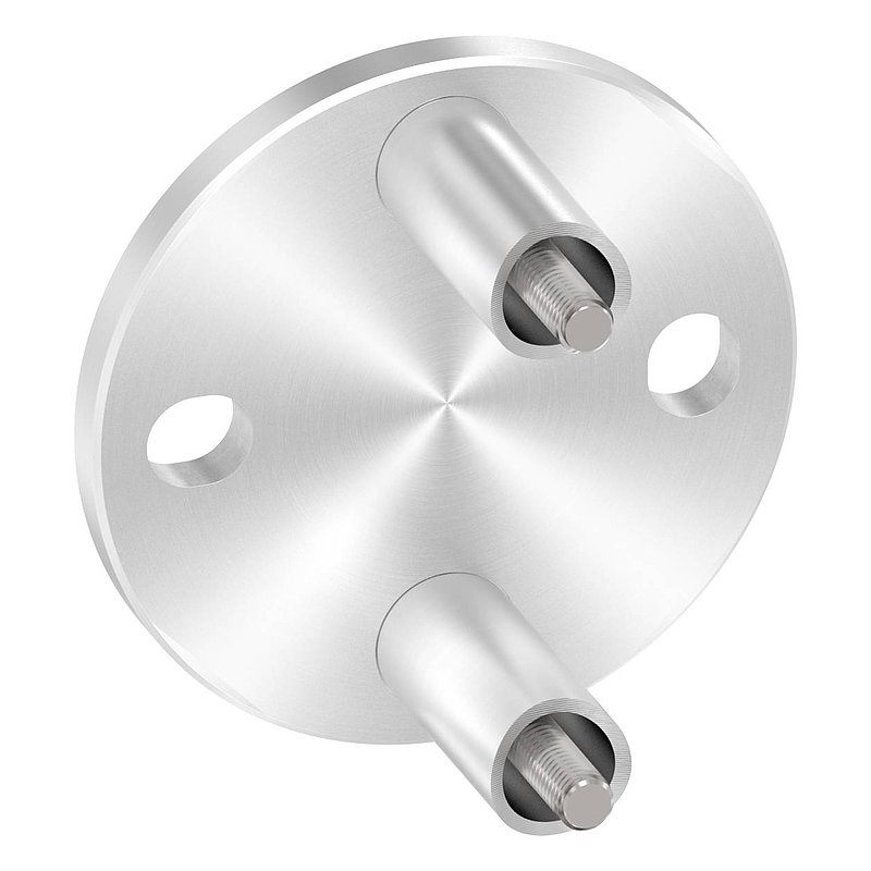 Wandbefestigung für Geländerpfosten 42,4mm, V2A