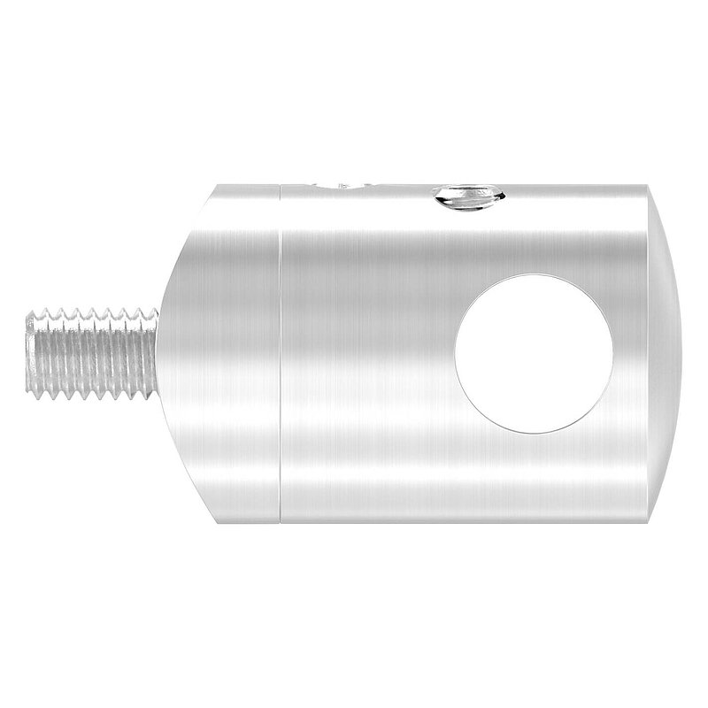 Querstabhalter zum Stoßen, für 33,7mm Rohr, 10,2mm Bohrung, V2A