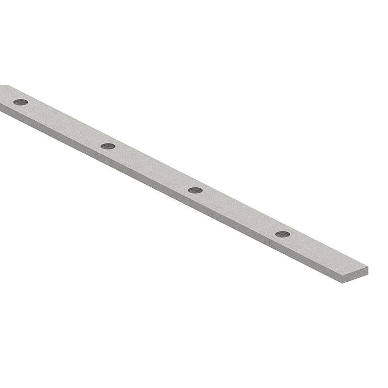 Lochleiste 30x8mm, Lochabstand 120mm, 2000mm