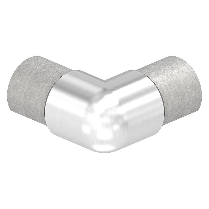 Eckverbinder für LED-Nutrohr 42,4mm,V2A