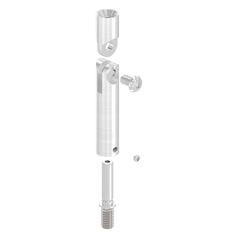 Tige articulée Ø 14mm, L: 76mm, V4A
