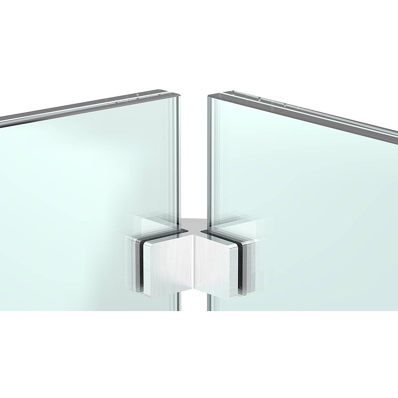 90° Glasausrichter für Ganzglasgeländer, für Glas 12,76 - 13,52mm