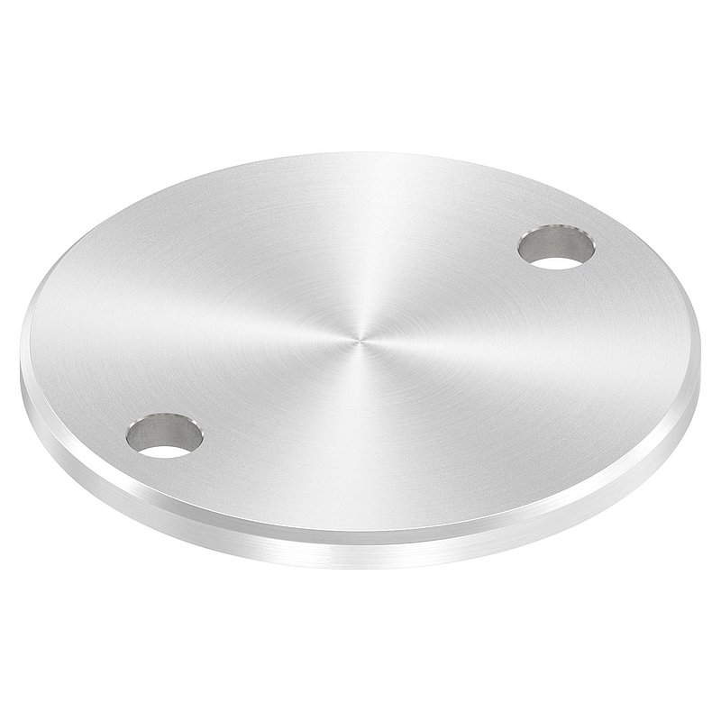 Ankerplatte Ø 100x6mm, mit Rundschliff und Fase, V2A
