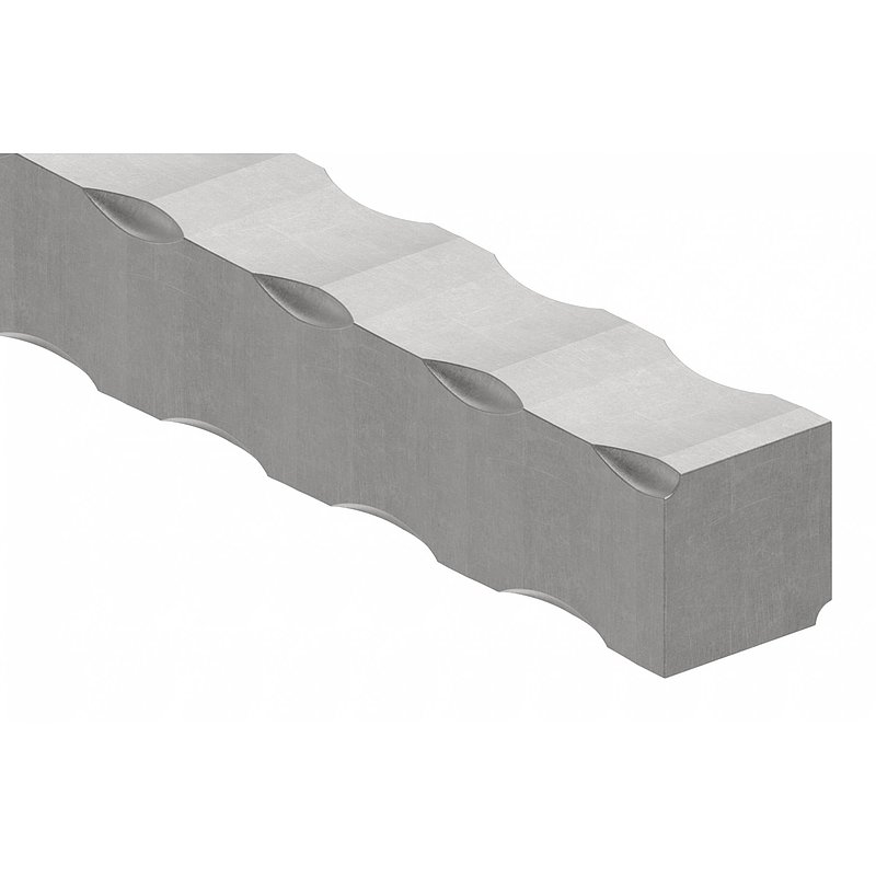 Vierkant S235JR, 25x25mm, L: 3000mm