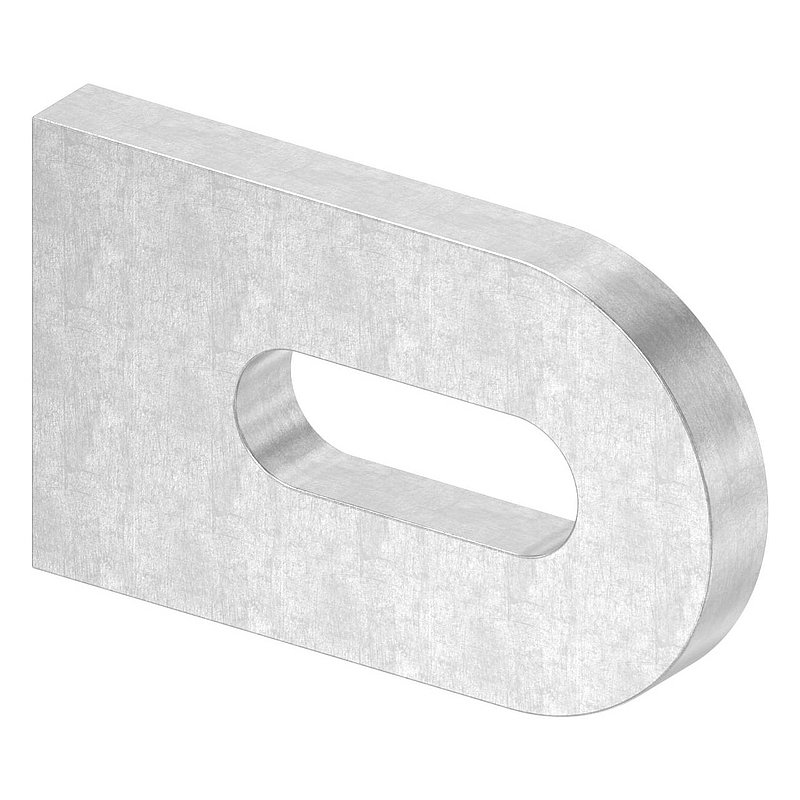 Anschweißlasche, 50x30x6mm, Oberfläche 3c matt, V2A