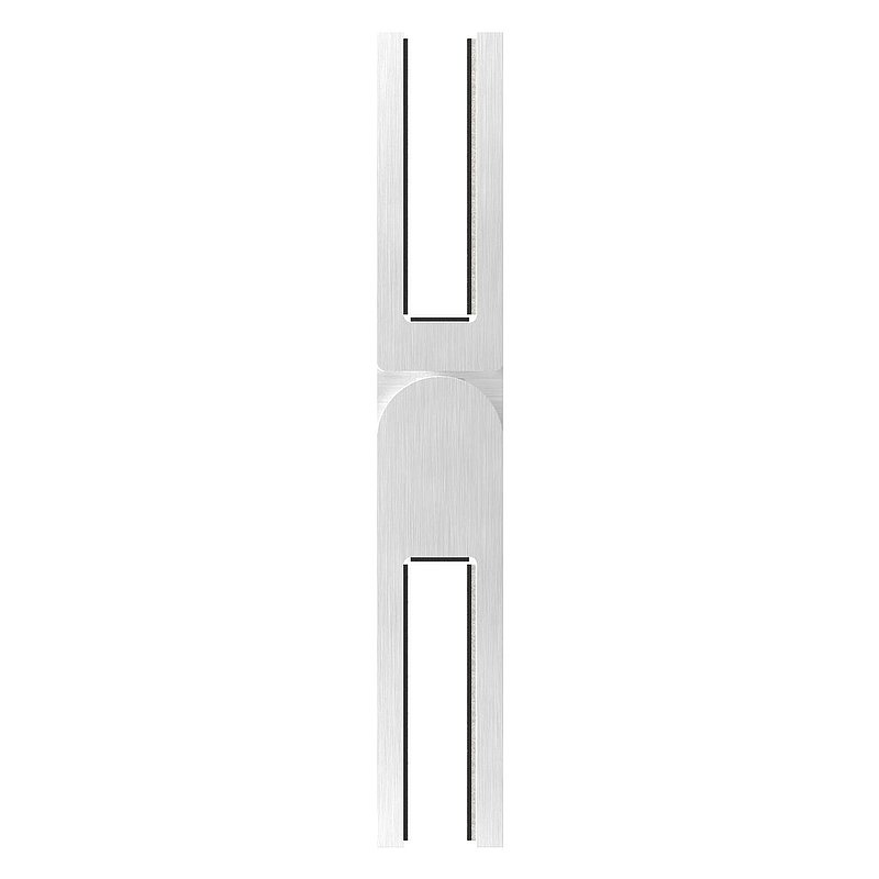 Glasverbinder, für Glas 12 - 12,76mm, verstellbar, V4A