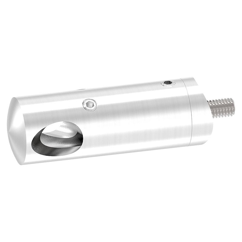 Querstabhalter für 42,4mm Rohr, 12,2mm Bohrung, Innenecke, V2A