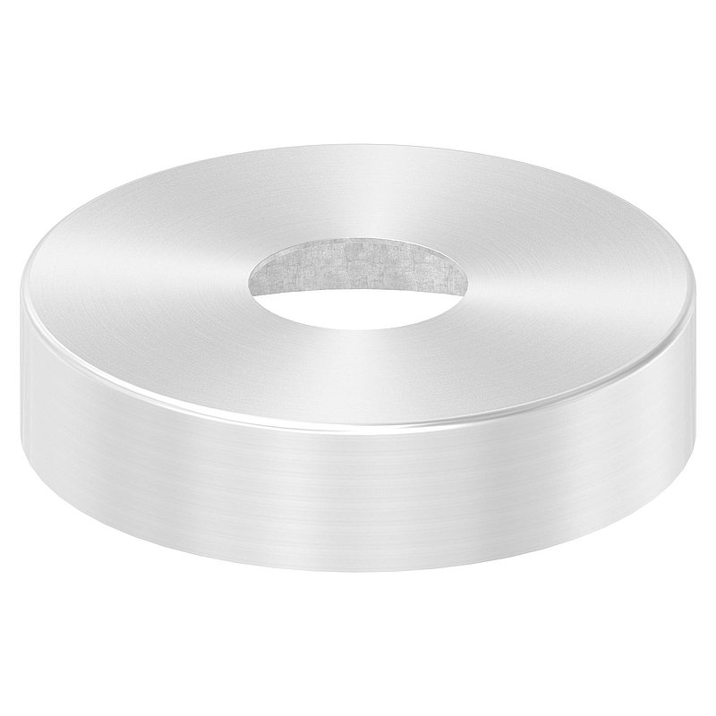 Abdeckrosette, 105x25mm, Bohrung 34mm, V2A