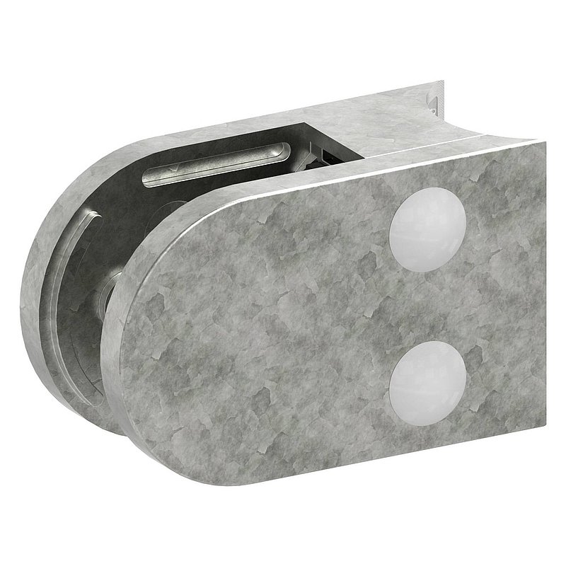 Glasklemme Mod. 38, Anschluss: 33,7mm, Zink roh