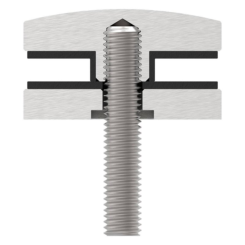 Partie supérieure pour point de fixation 52mm, V2A
