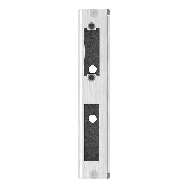 Gâche de serrure rectangulaire, acier inoxydable, avec entraxe 72mm, 30mm, V2A