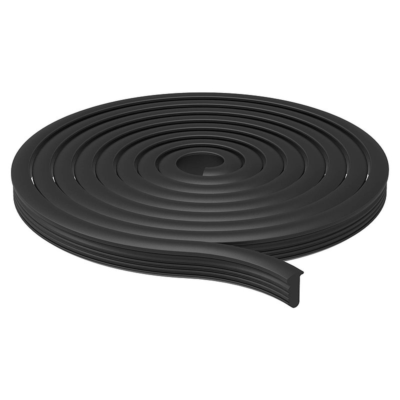 Abschlussdichtung, EPDM, 6000mm, schwarz