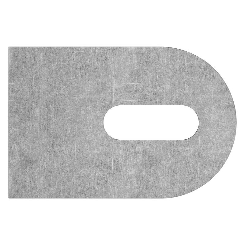 Anschweißlasche 60x40x6mm mit Langloch 9x25mm