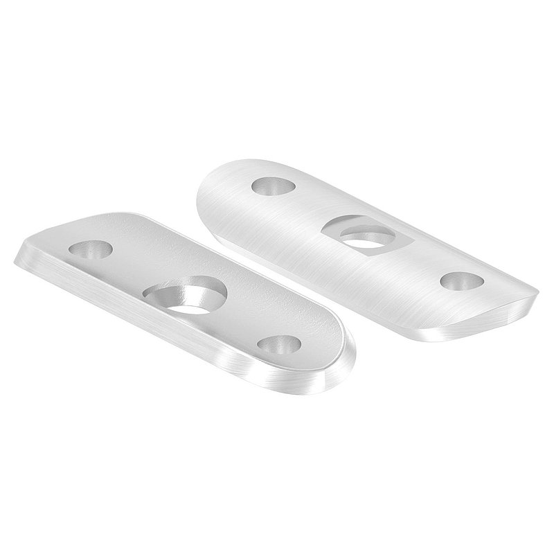 Handlaufanschlussplatte, 33,7mm, V2A