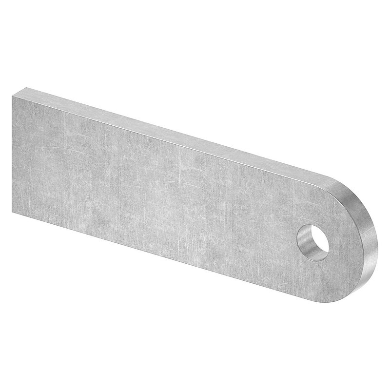 Anschweißlasche 100 x 30 x 6mm mit Rundloch 9mm
