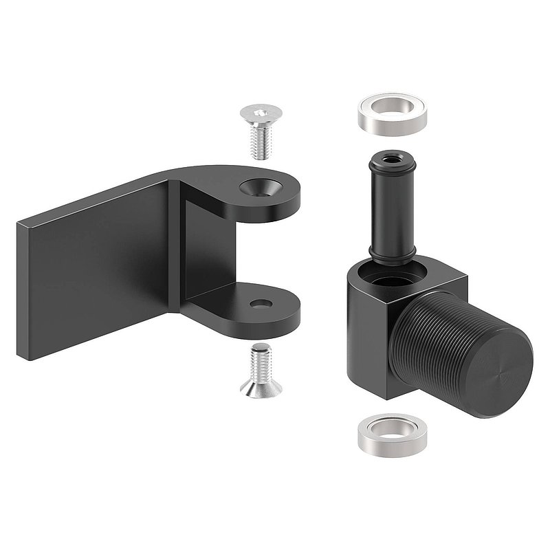 Door hinge 180° weldable without self-closing function