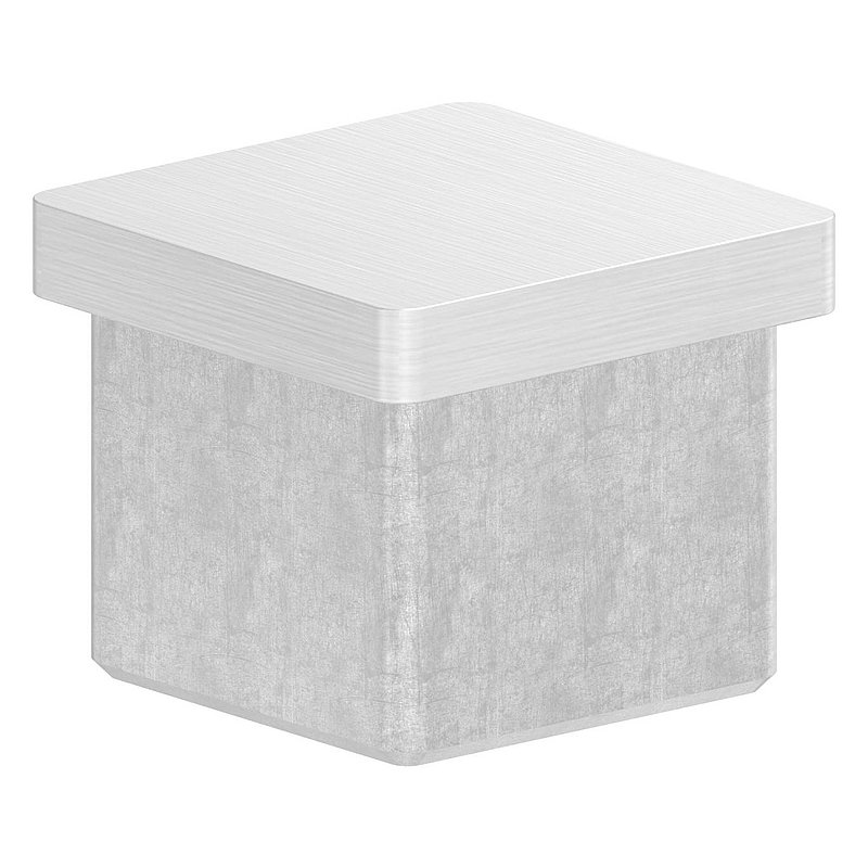 Einsteckkappe, für Rohr 30x30x2,0mm, V2A