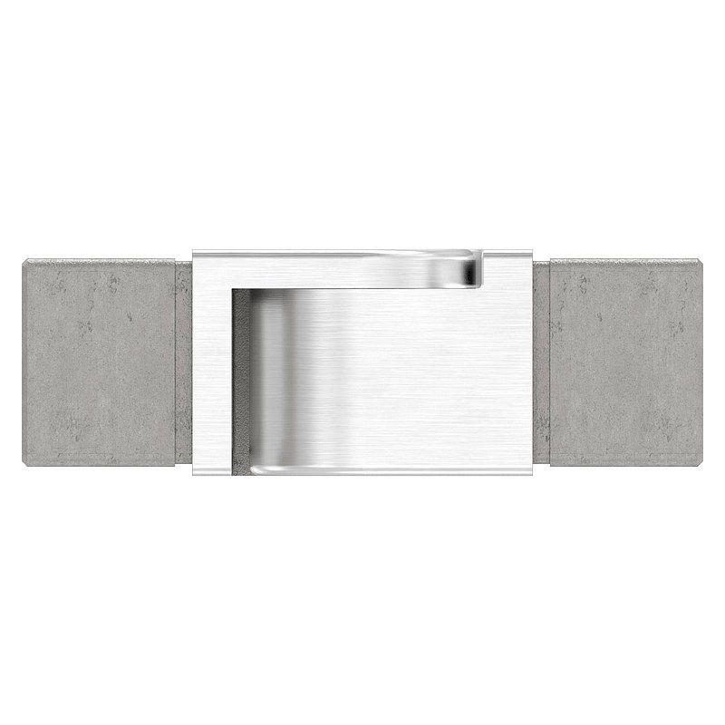 Verbinder flexibel für Quadratnutrohr 40x40mm, V4A