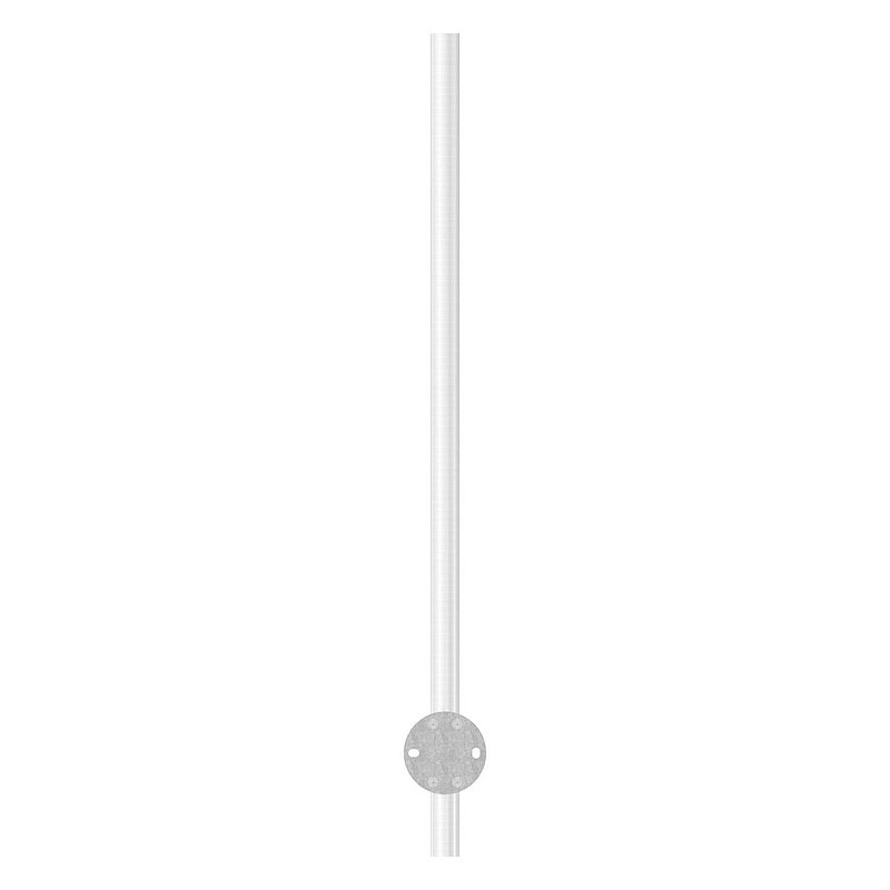 Stainless steel post AISI304 for wall mounting, H: 1190mm