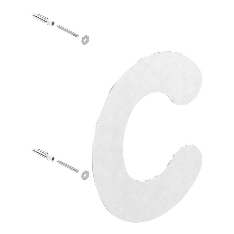 house number c - "large", AISI304