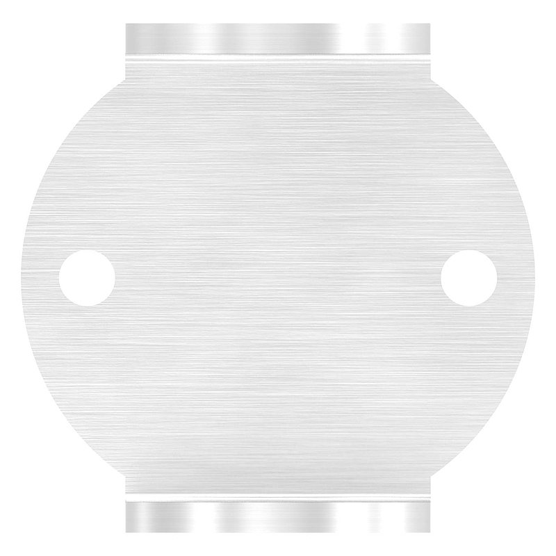 Wandbefestigung für Geländerpfosten 42,4mm, V2A