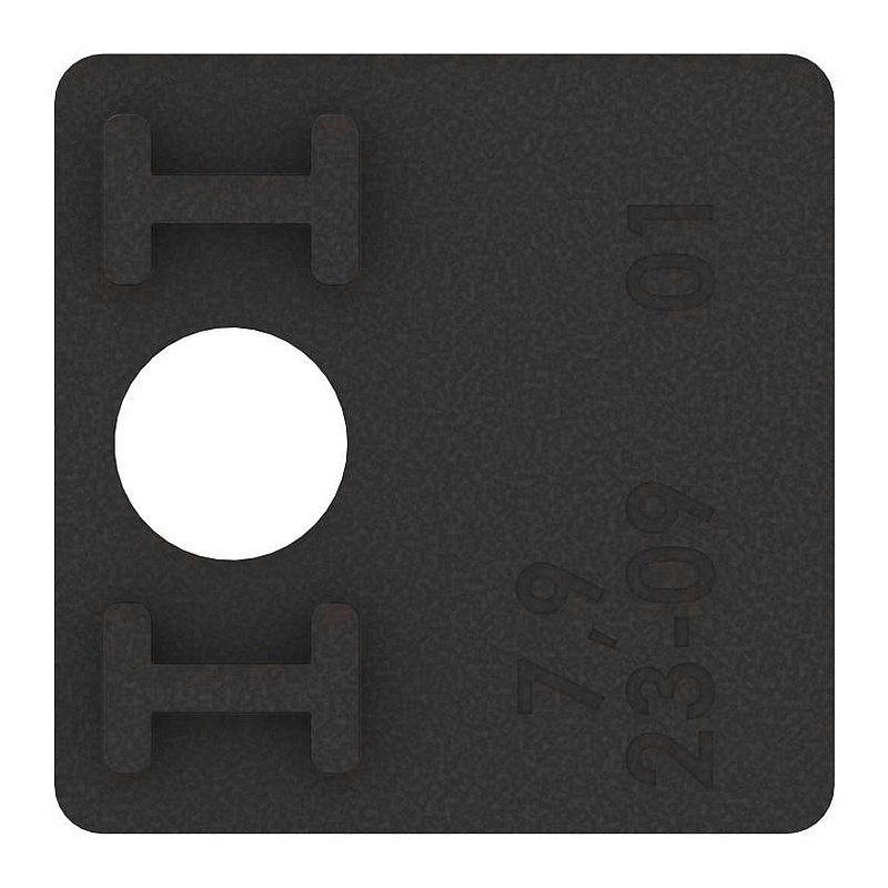 1 pair rubber for mod. 36, for sheet 2,0mm
