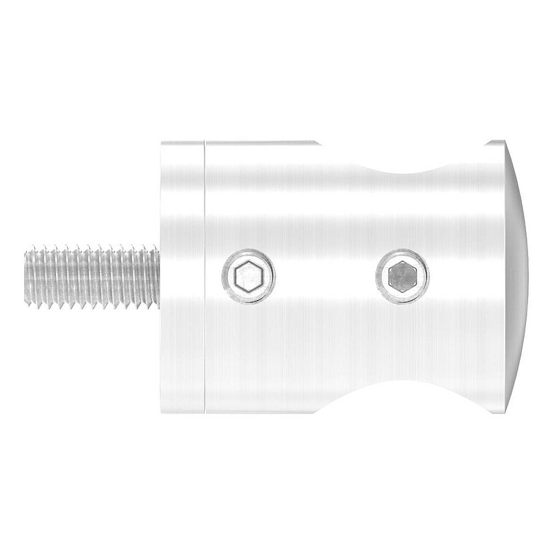 Crossbar holder connection: flat, with borehole 16,3mm, AISI316
