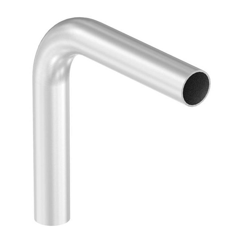 Tube bend 90°, made from 48.3x2.5mm tube, AISI304