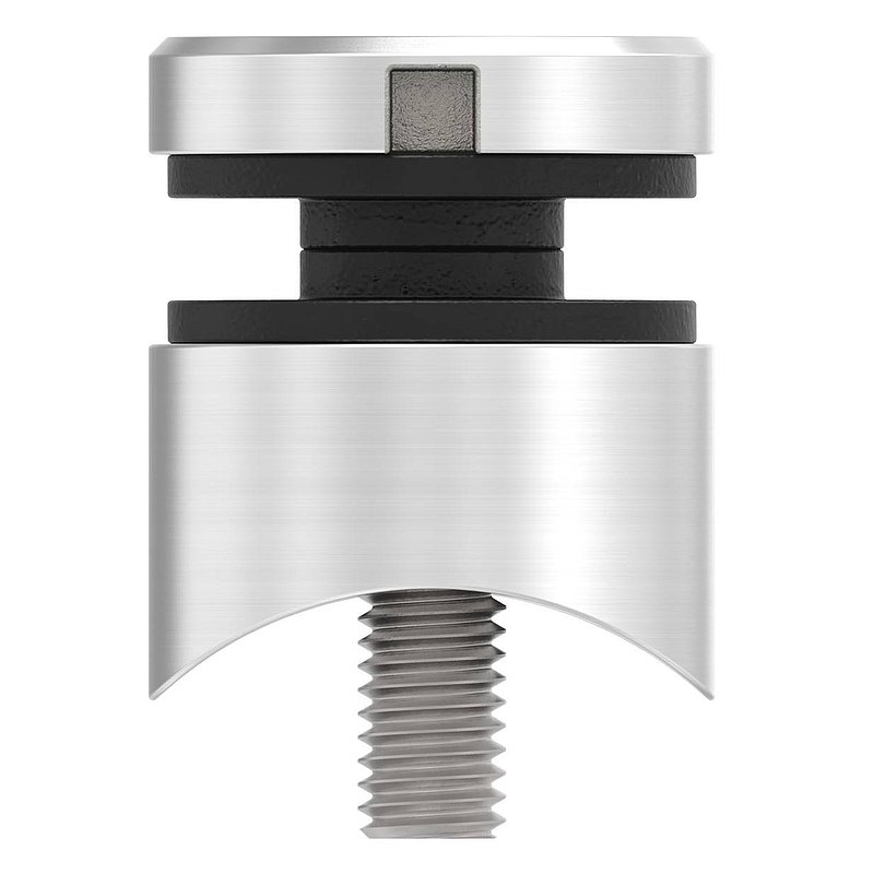 Glaspunkthalter 30mm, Anschluss: 42,4mm, V2A