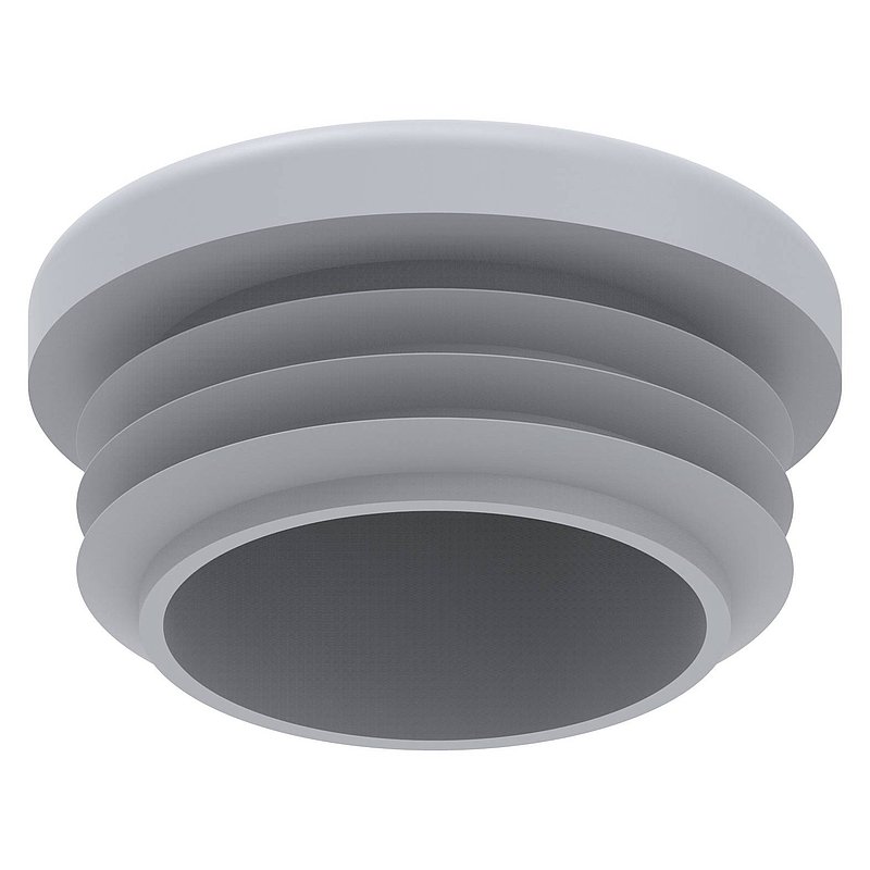 Bouchon plastique pour tube rond 33,7mm