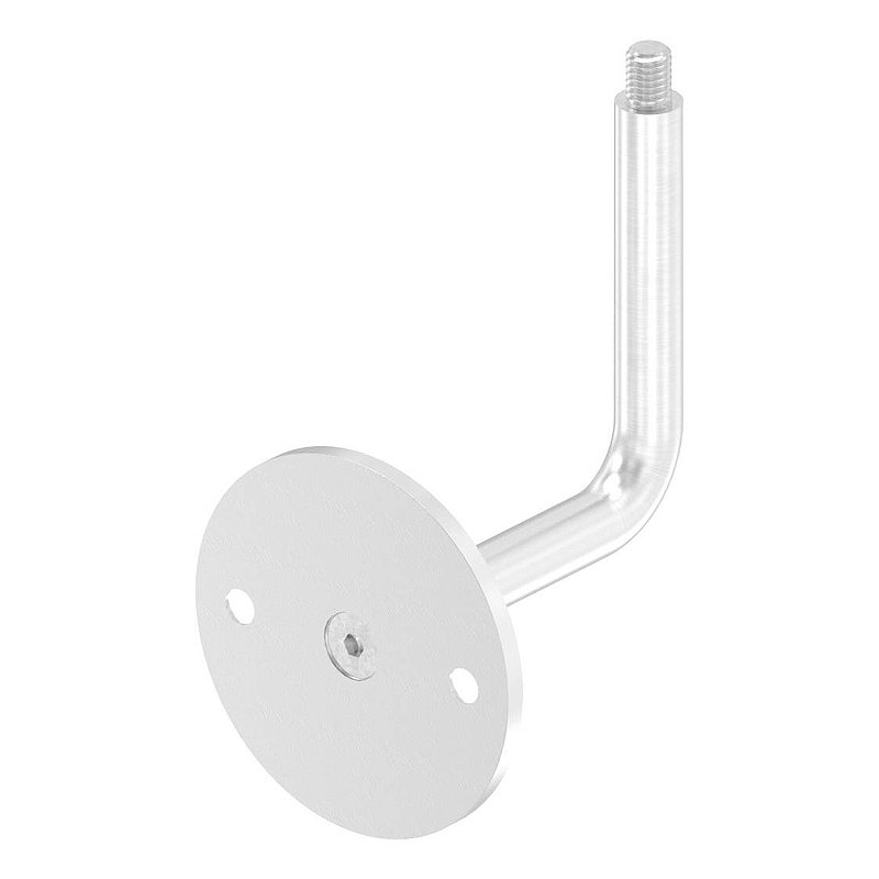 Handlaufhalter mit oben Außengewinde M8 (Ronde und Bügel verschraubt), V2A