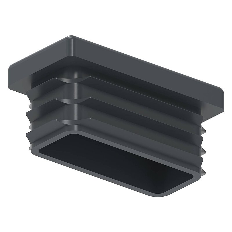 Plastic cap for rectangular tube 40x20mm