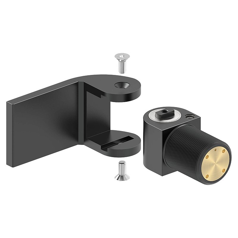 Door hinge 180° self-closing with weldable stop