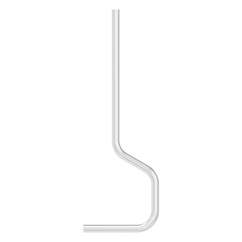 Pfosten gebogen, aus Rohr 42,4mmx2,5mm, V2A