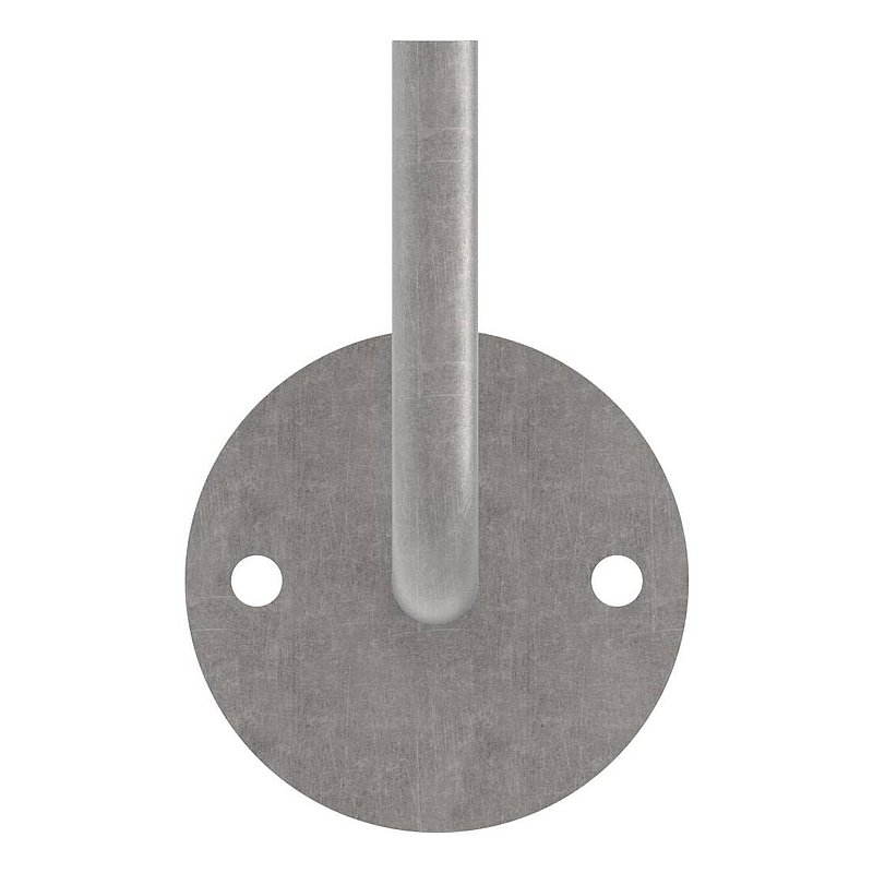 Handlaufträger mit Ronde flach, 70x4mm