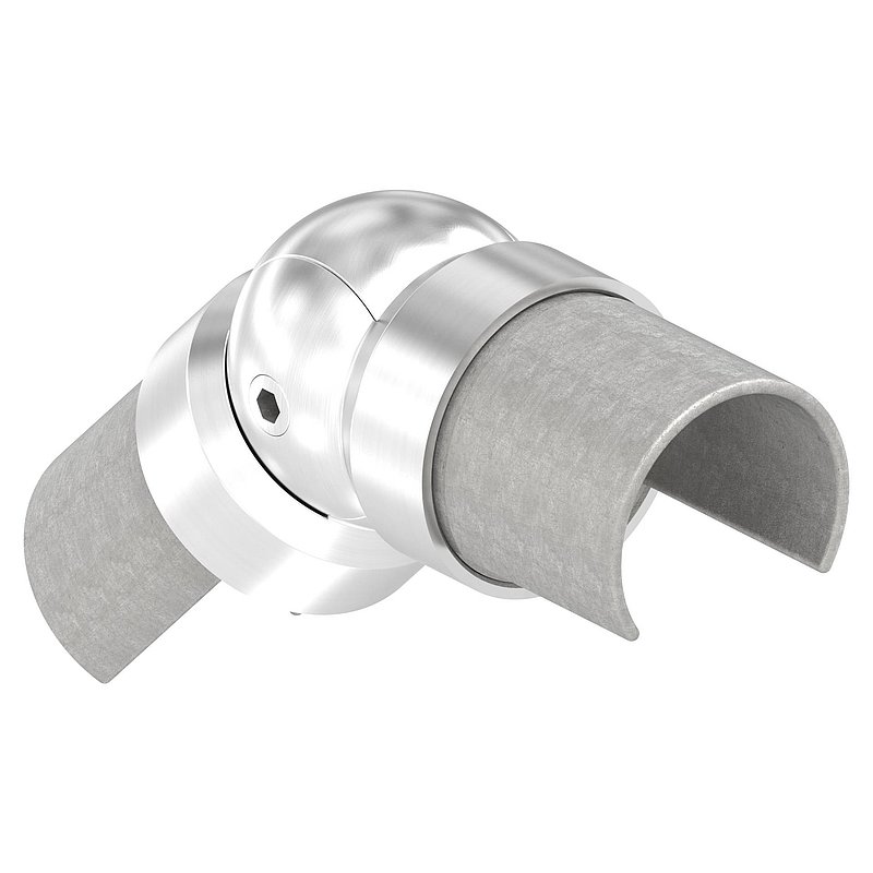 Raccord articulé pour tube à rainure LED 42,4mm, V2A