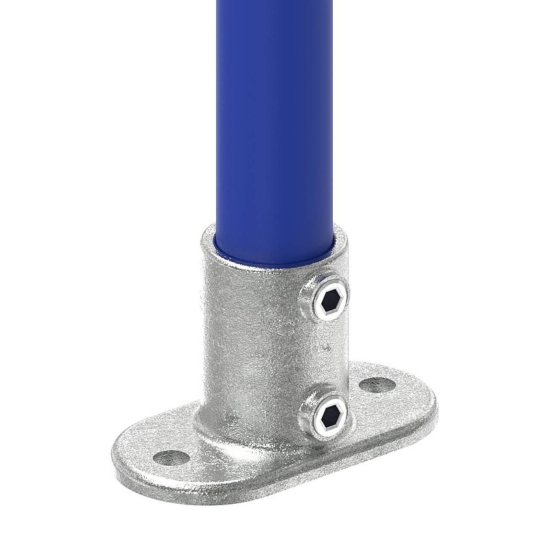 Wandhalter mit 2 Bohrungen, für Rohr Ø 42,4mm