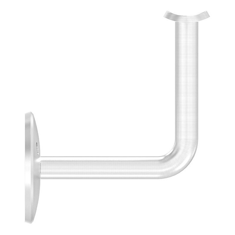 Handlaufhalter mit Handlaufanschlussplatte 42,4mm (Ronde und Bügel verschraubt), V2A