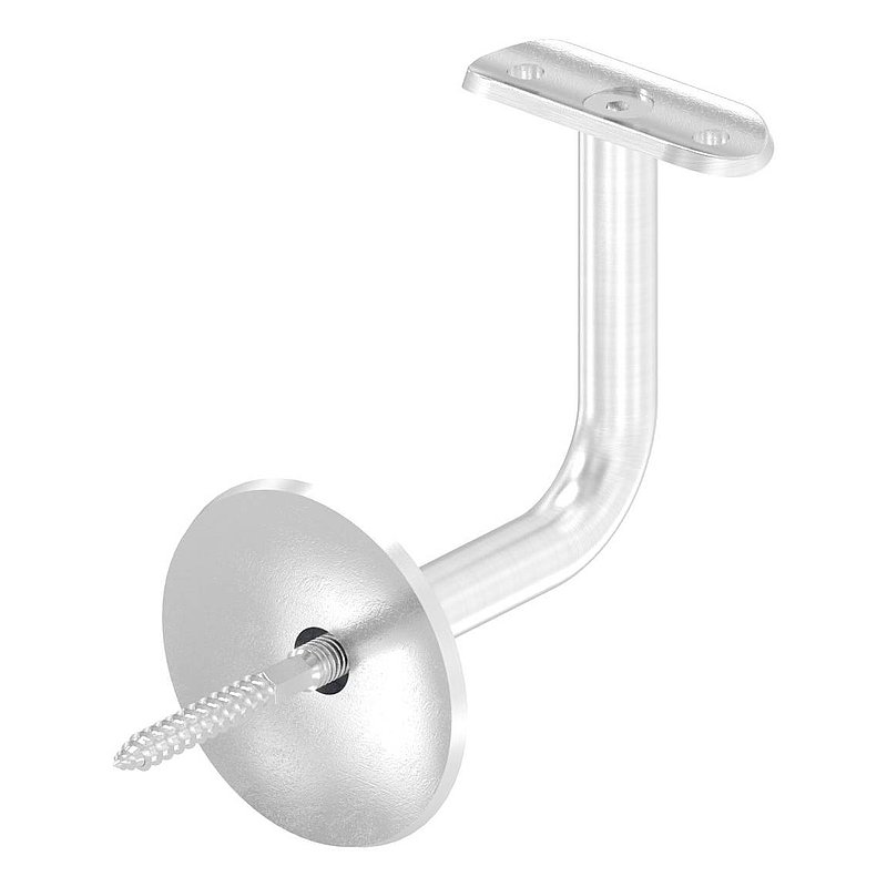 Support mural avec plaque de fixation pour main-courante de Ø 42,4mm, V2A