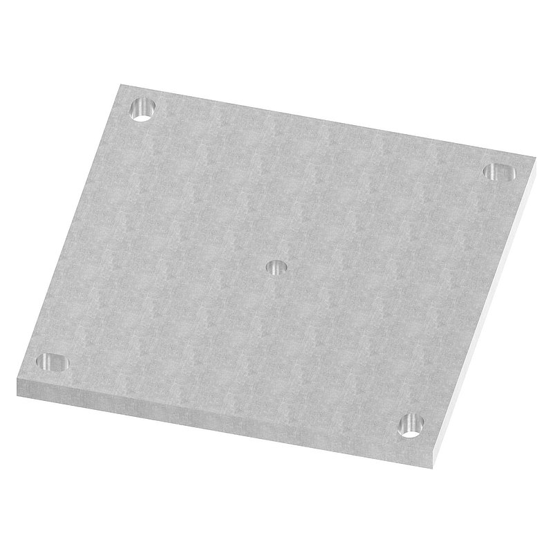 Plaque d'ancrage 250x250x15mm